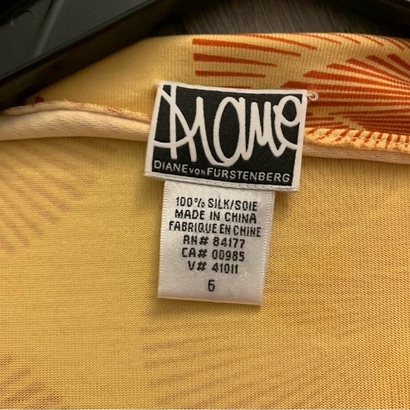 Y2K vtg Diane von furstenberg DVF jill wrap top - Picture 4 of 6